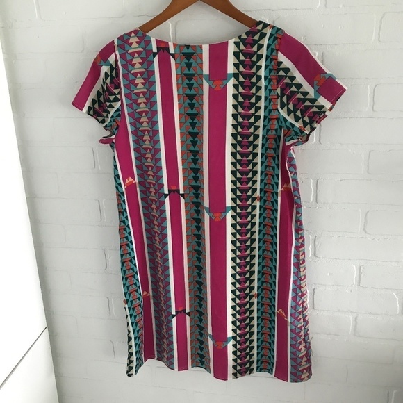 C’est moi Mini Dress Retro Geometrical Relaxed fit Loose fit Size M - Picture 7 of 7